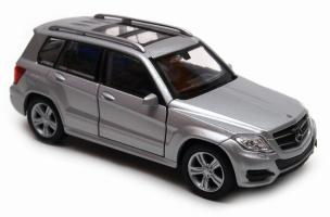 Mercedes-Benz GLK Germany Luxury Car Model Silver Diecast 1:34-1:39 Scale Welly