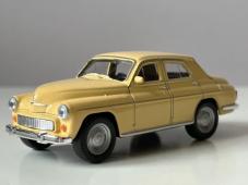 Warszawa 224 Polish Classic Car Model Cream Diecast Toy 1:43 Scale Welly