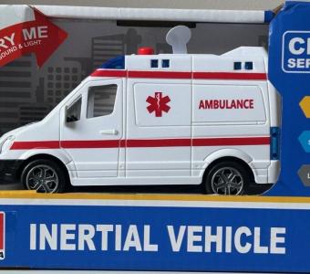 Car Emergency Ambulance Car Model Function Try My Sounds and Light 1:32 Scale