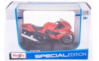 Kawasaki Ninja ZX 14R Japanese Sports Motorcycle Model Diecast Red 1:18 Maisto