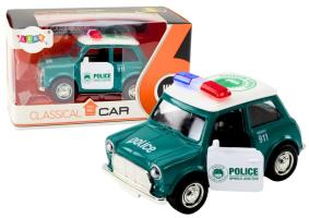 Mini Cooper Police Legendary British Car Model Diecast 1:38 Scale Pull Back