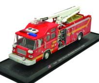 2001 Pierce Quantum Snoozle American Heavy Fire Truck Model Diecast Amercom 1:64