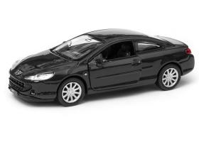 Peugeot Coupe 407 French Car Model Black Toy Diecast 1:34-1:39 Scale Welly