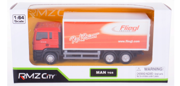 Transporter Truck/Lorry MAN TGS Fliegle Model Diecast Toy Red RMZ City 1:64