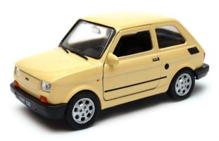 Fiat 126p Legendary Polish/Italian Car Model Cream Diecast 1:43 Welly