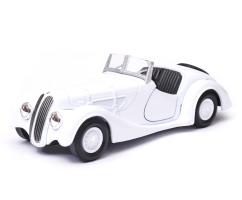 BMW 328 Open Top Germany Vintage Car Model Diecast White Toy 1:34 Welly