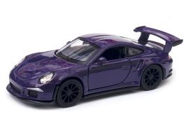 Porsche 911 GT3 RS Germany Sports Car Model Purple Diecast 1:34-1:39 Scale Welly