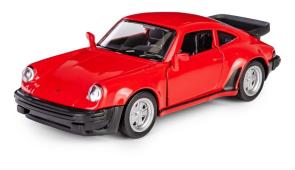 Porsche 911 Turbo Germany Sports Car Model Red Diecast RMZ City 1:34-1:39