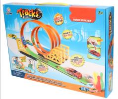 DIY Self-Built Track Racing Game Loop & Launcher 360 Rotation Toy Gift Children