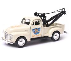 Chevrolet Tow Truck 1953 USA Legendary Car Model Diecast Cream 1:34 Welly