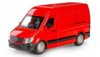 Mercedes-Benz Sprinter Van Car Model Red Diecast 1:32 Scale Opening Doors Daffi