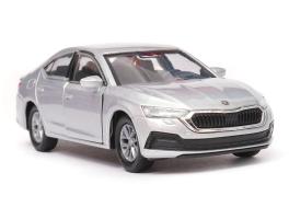 Skoda Octavia New Generation Czech Republic Car Model Silver Diecast 1:34 Welly